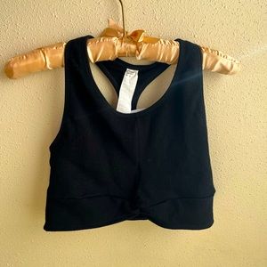 NWT black fabletics sports top